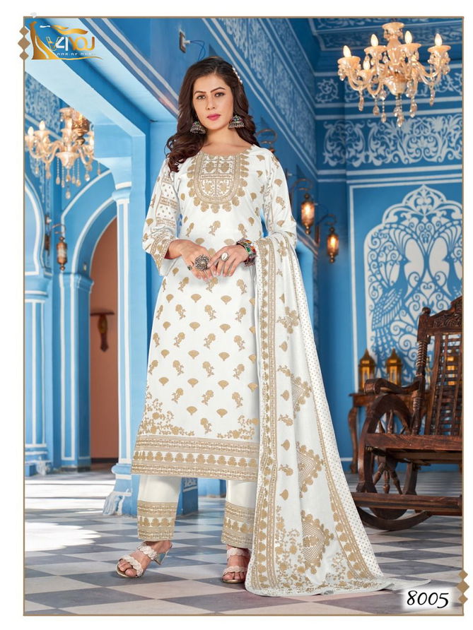 V4you Nykaa Vol 8 Ethnic Wear Wholesale Printed Readymade Suits